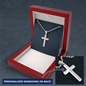 Engraved Military Cross Chain Necklace , Famprecious Gifts MILITARY Cross Necklace