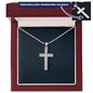 Engraved Military Cross Chain Necklace , Famprecious Gifts MILITARY Cross Necklace