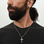 Engraved Cross with Stylish Adjustable Cross Chain, Famprecious Gifts Cross Chain Snake Style