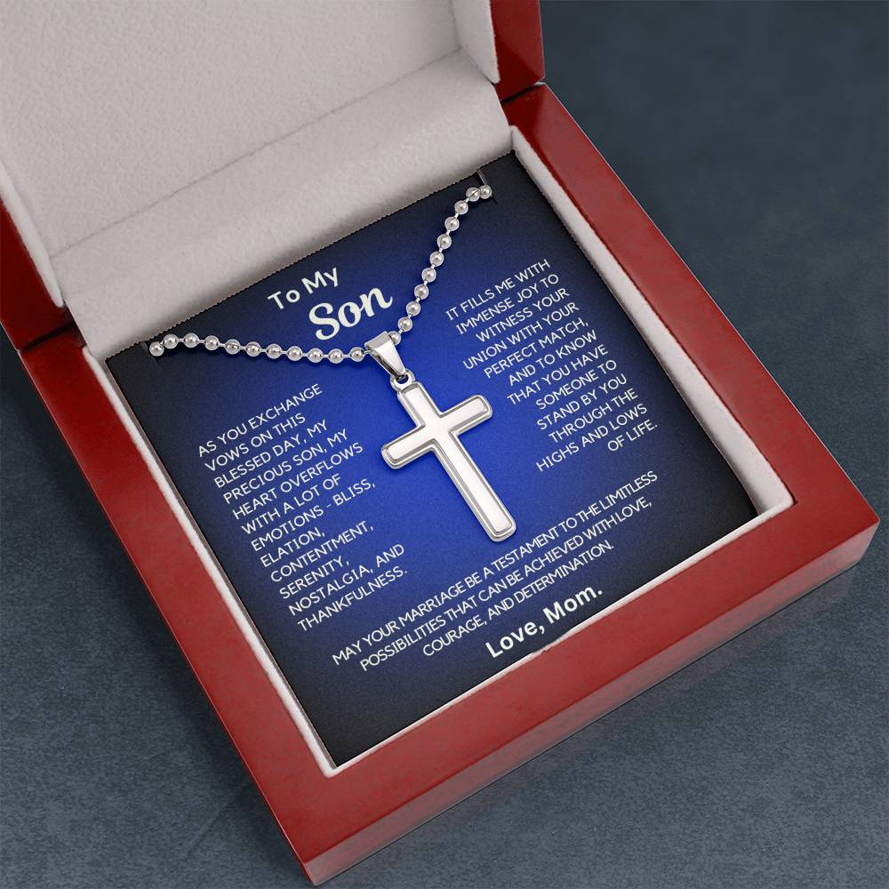 Gift from Mom to Son on his Wedding Day - It fills me with immense joy to witness your union!