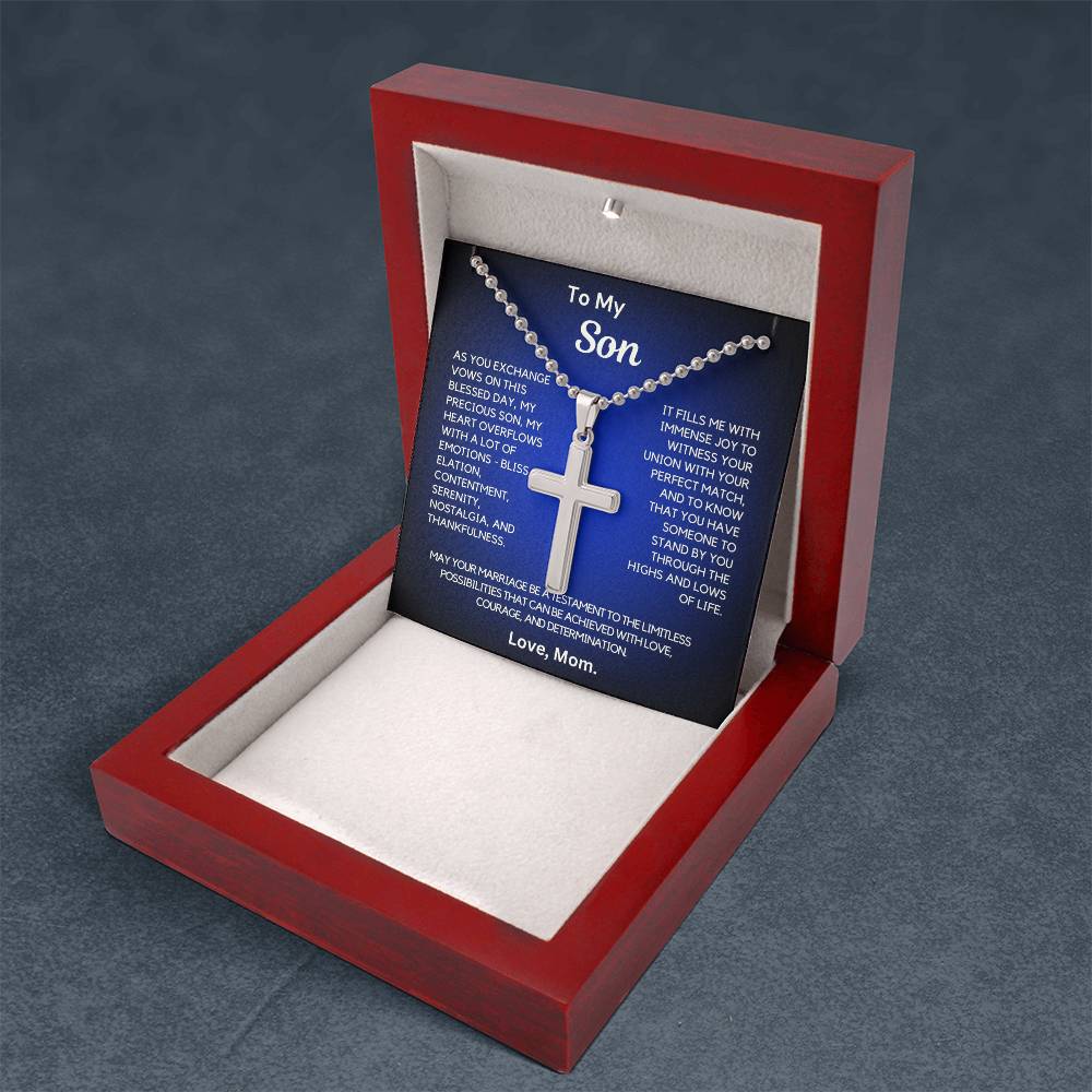 Gift from Mom to Son on his Wedding Day - It fills me with immense joy to witness your union!