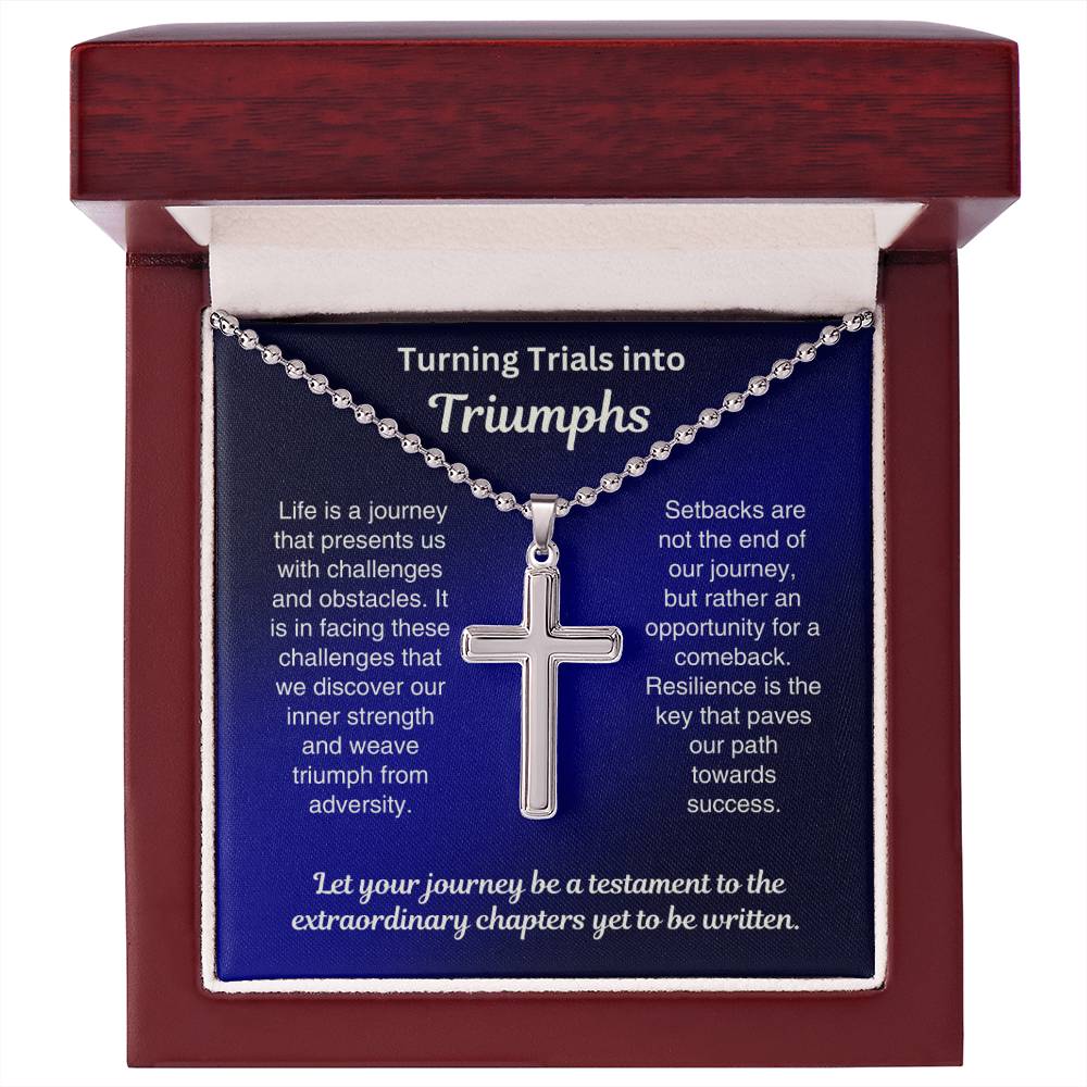 Encouragement Gift for Him - Turning Trails into Triumphs