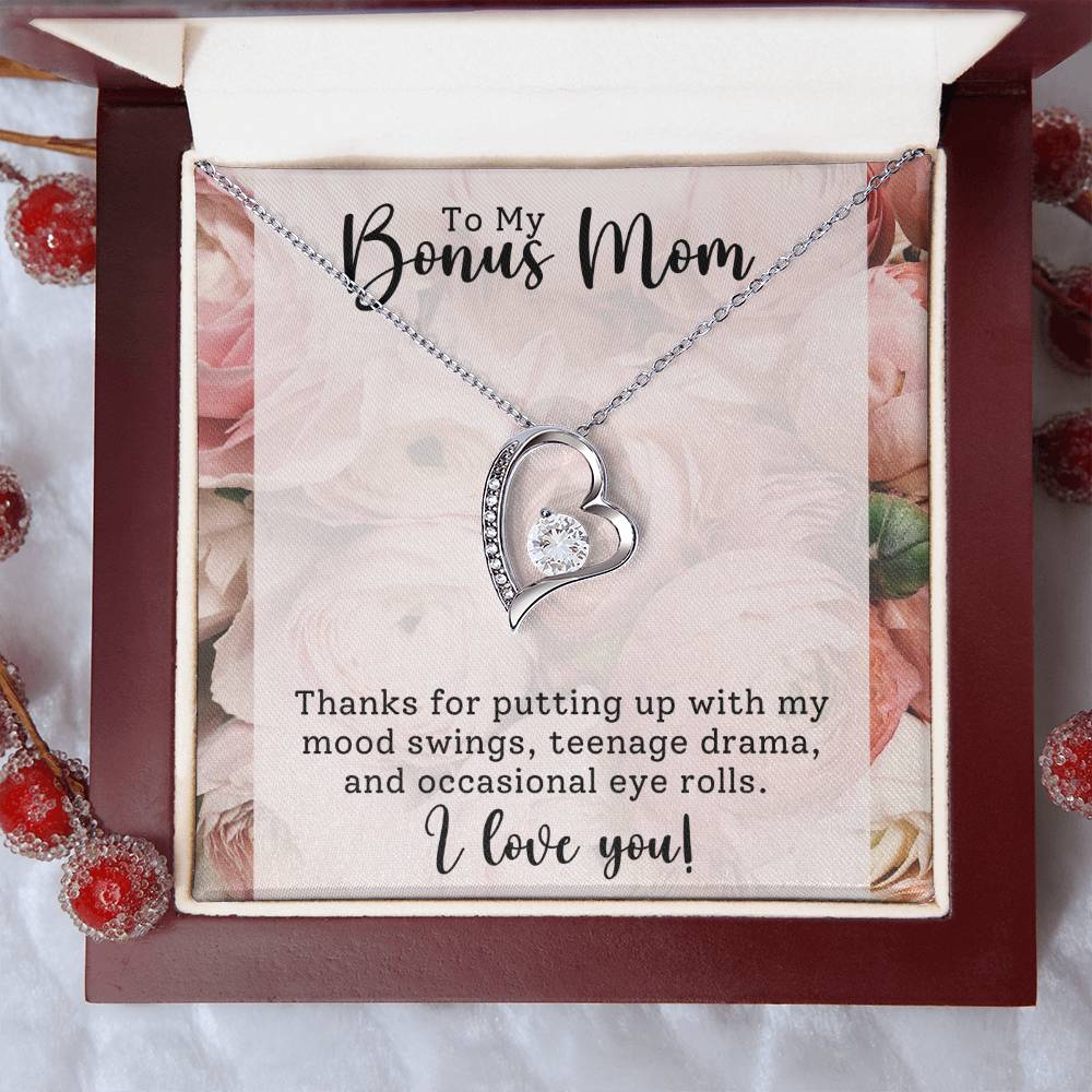 Gift for Bonus Mom - Mother's Day,Birthday,Special Occasion Present - I love You!