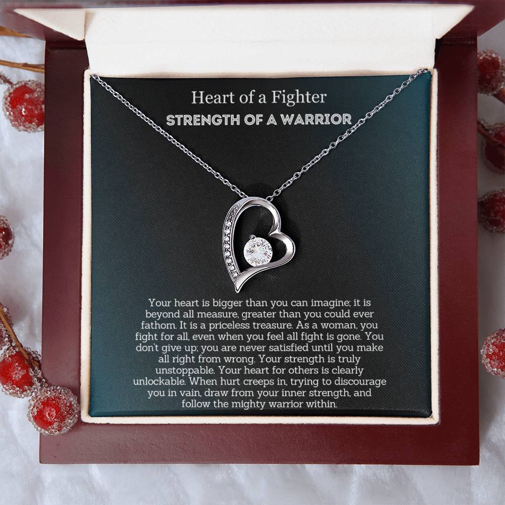 Heart Of A Fighter - Encouragement Gift for Her - Your strength is truly unstoppable