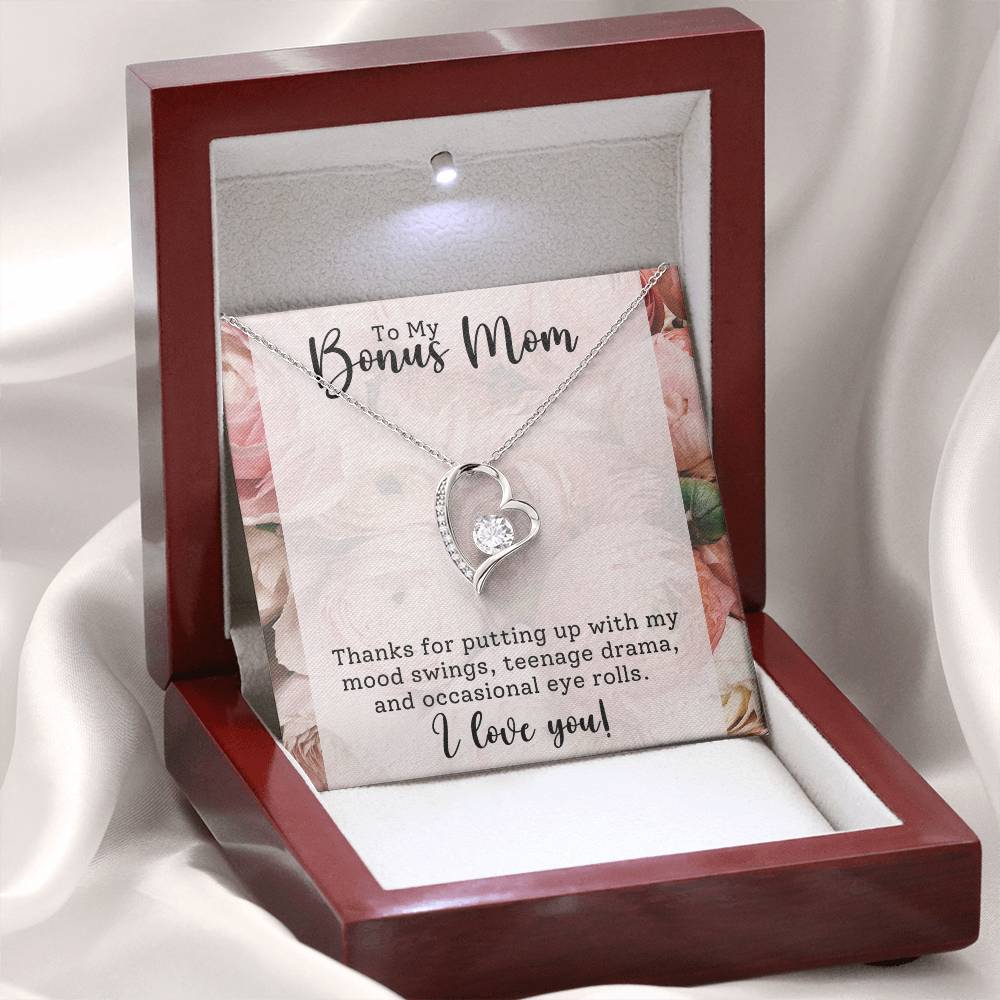 Gift for Bonus Mom - Mother's Day,Birthday,Special Occasion Present - I love You!