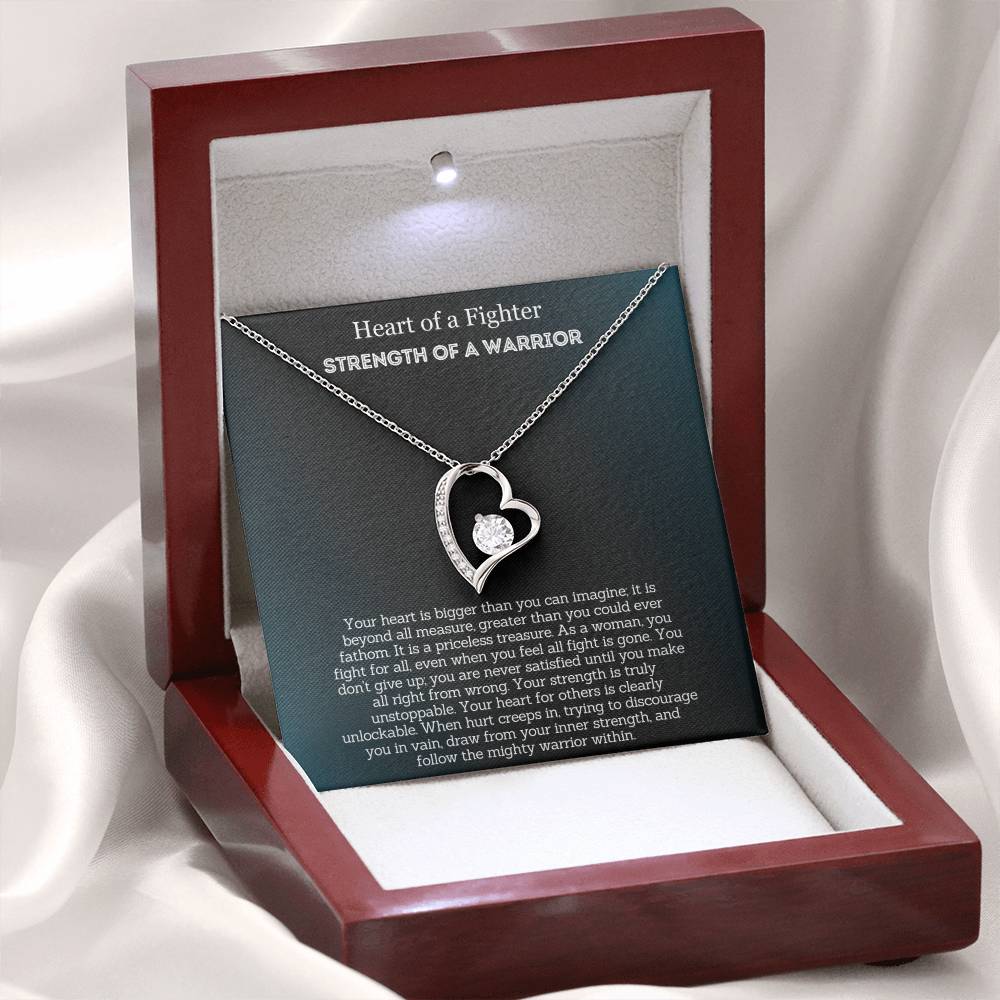 Heart Of A Fighter - Encouragement Gift for Her - Your strength is truly unstoppable