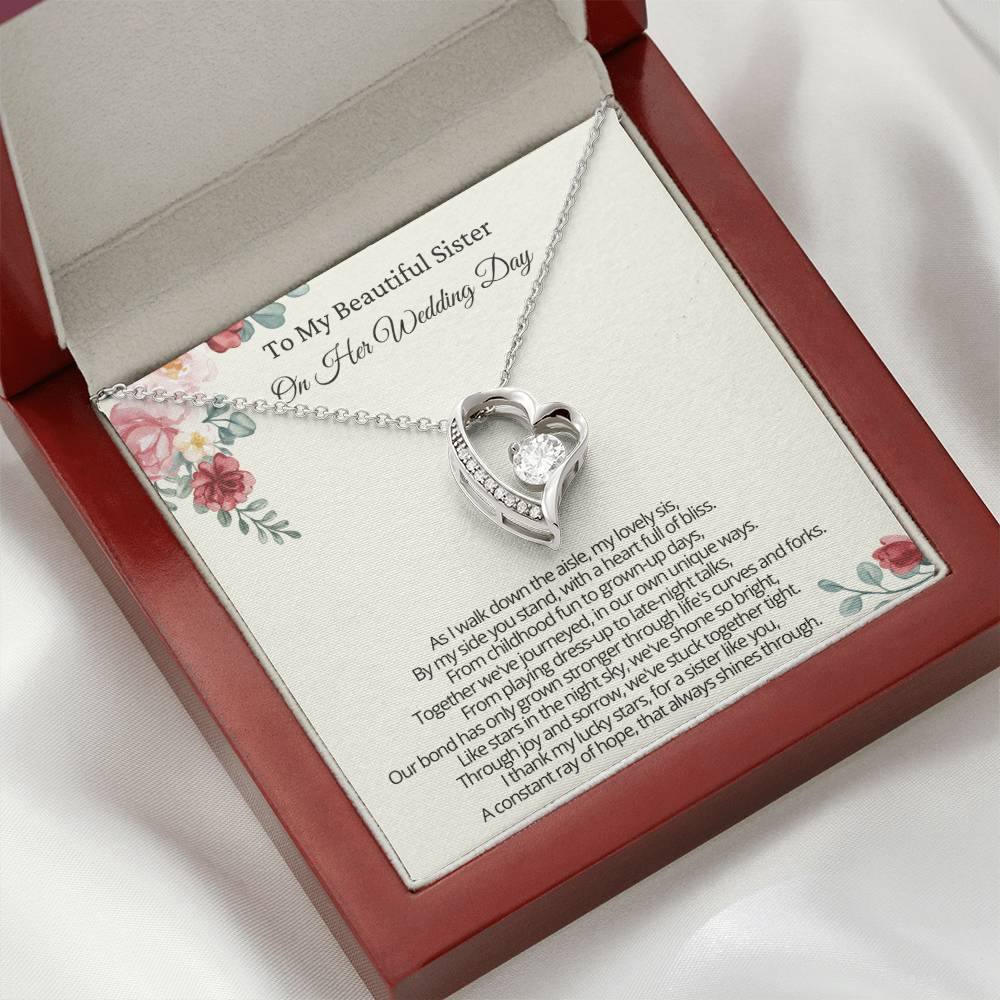 Gift from Bride To Sister on Wedding Day - I thank my lucky stars, for a sister like you