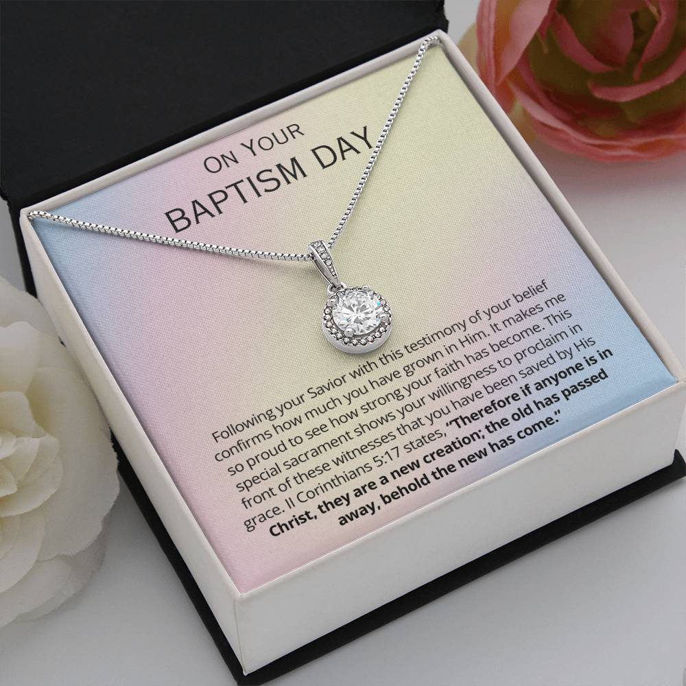 Teen Baptism Gift - Eternal Hope Necklace - It makes me so proud to see how strong your faith has become!