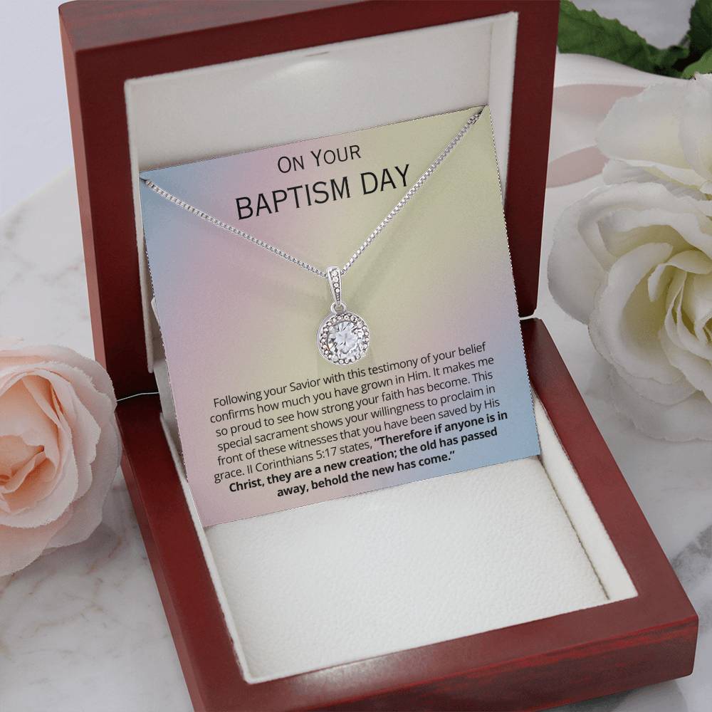 Teen Baptism Gift - Eternal Hope Necklace - It makes me so proud to see how strong your faith has become!