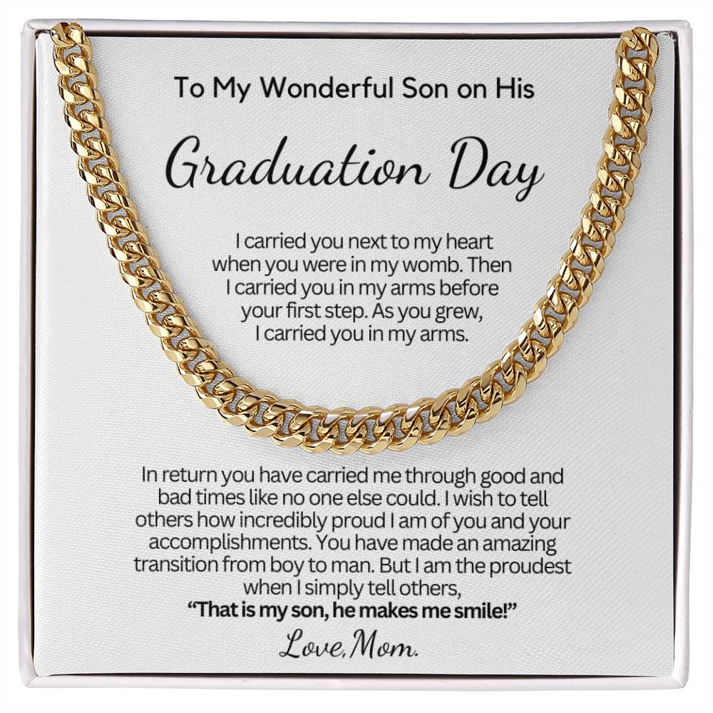Graduation Gift from Mom To Son - How incredibly proud I am of you!