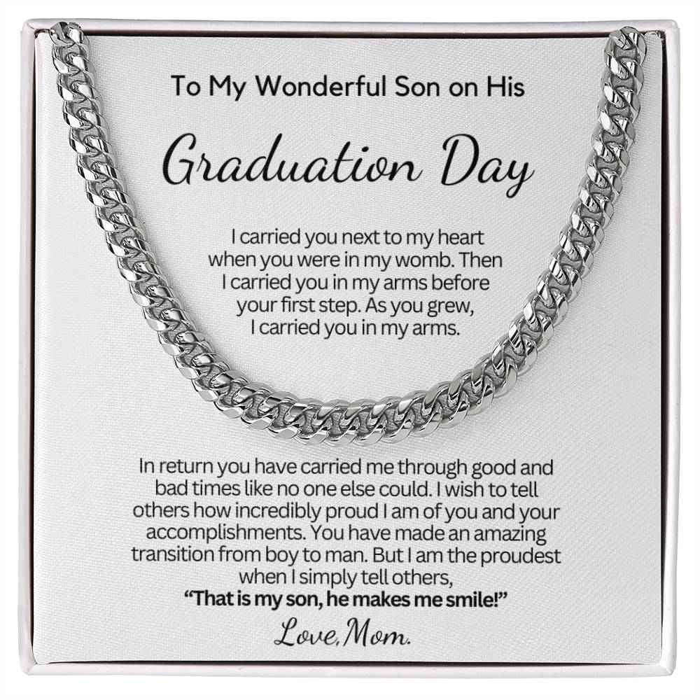 Graduation Gift from Mom To Son - How incredibly proud I am of you!