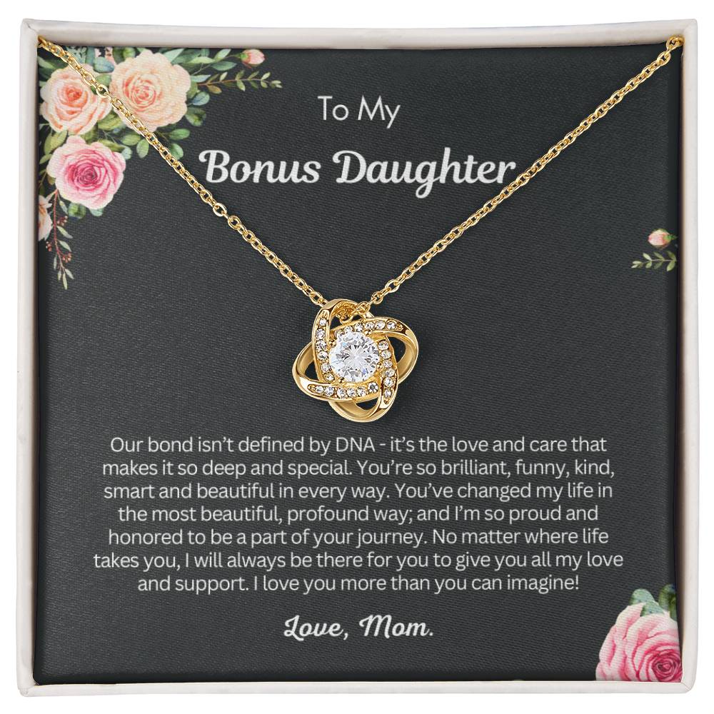 Gift for Bonus Daughter - I love you more than you can imagine!