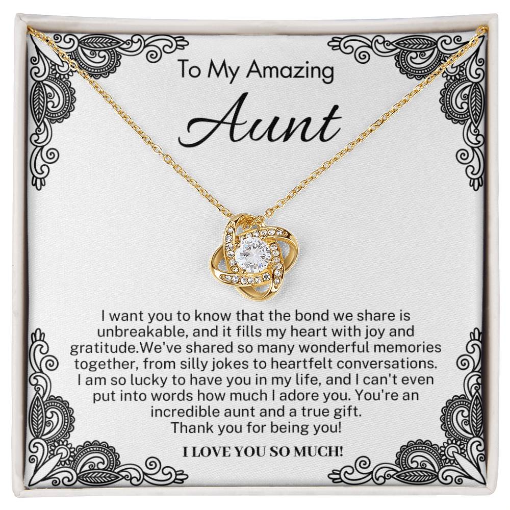 Gift for Amazing Aunt from Niece - I am so lucky to have you in my life!
