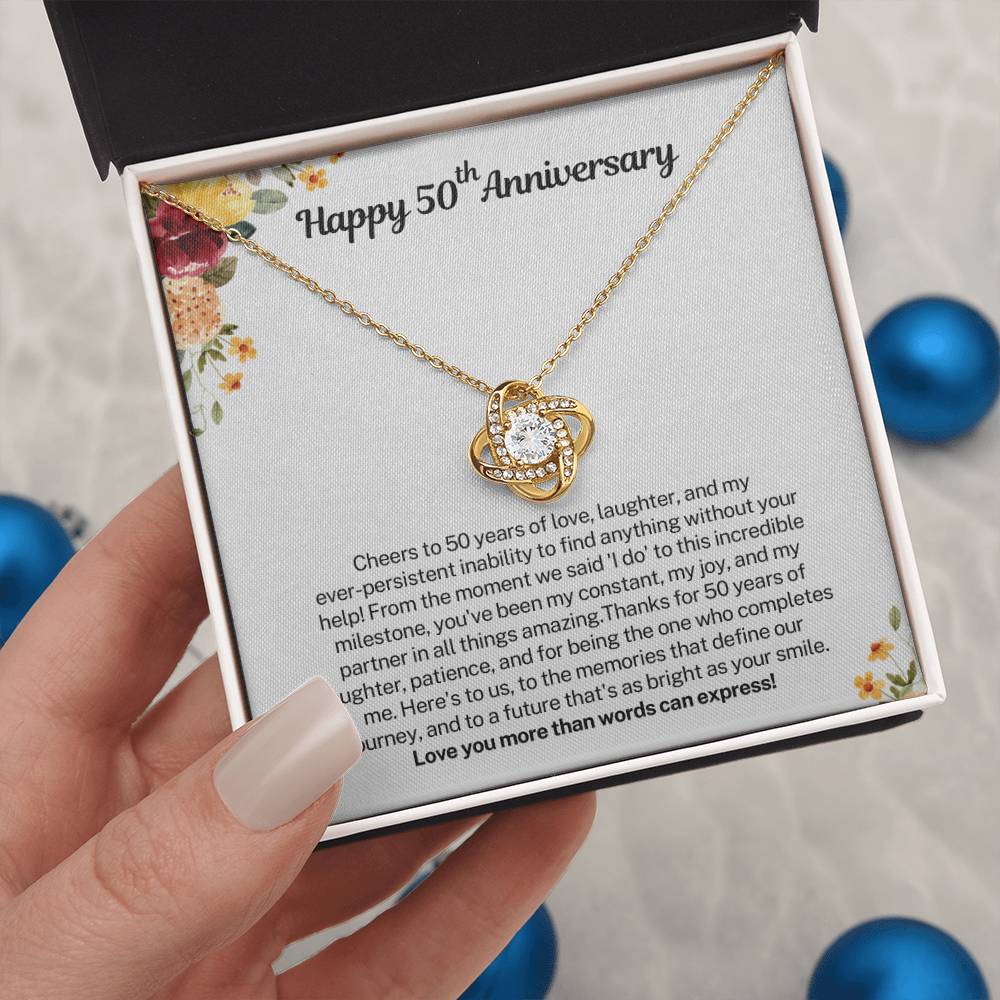 Happy 50th Anniversary Gift for Wife - Love you more than words can express!