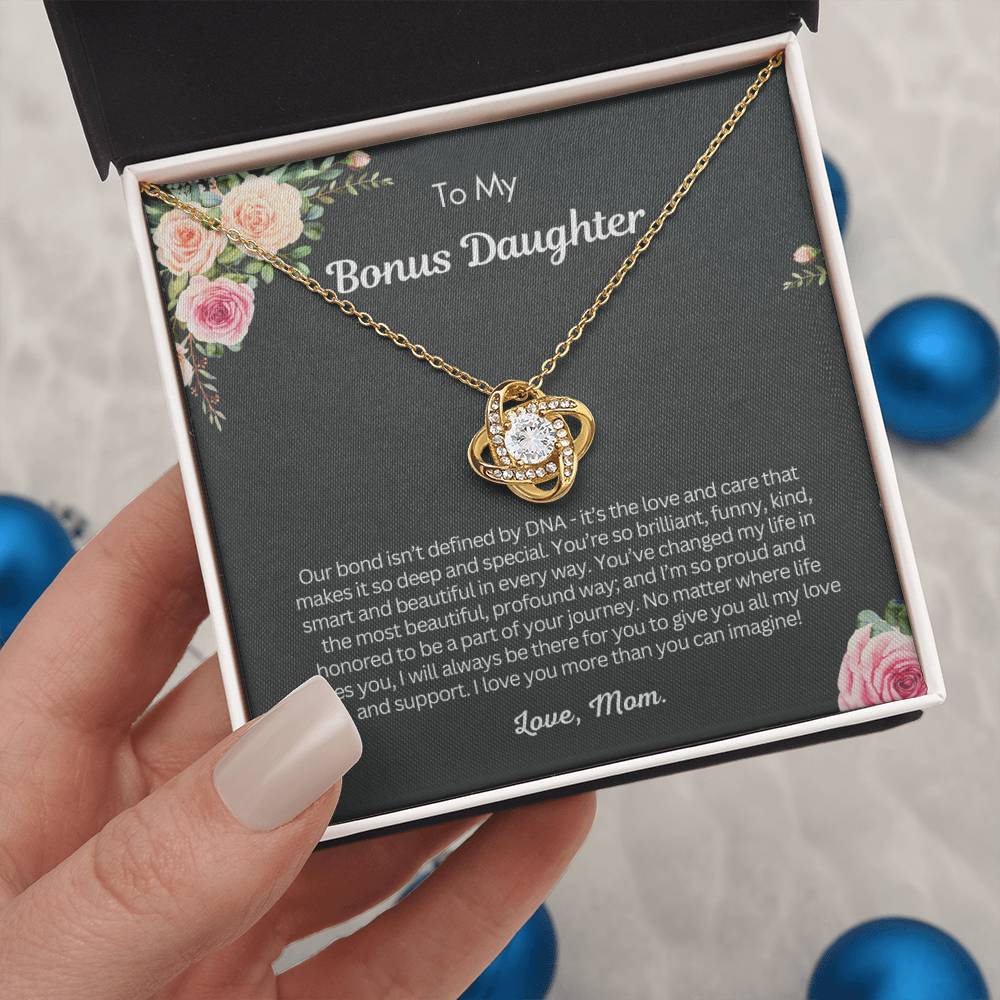 Gift for Bonus Daughter - I love you more than you can imagine!