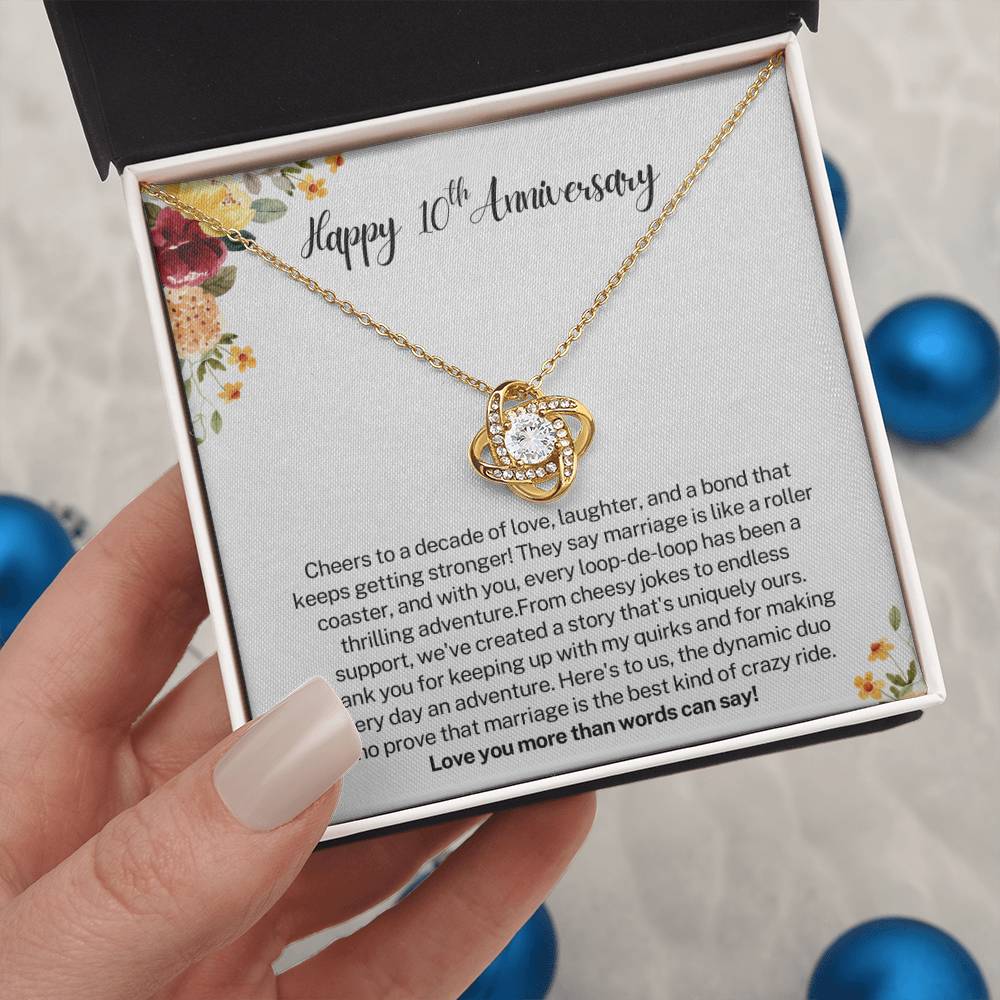 Happy 10th Anniversary Gift for Wife - Cheers to a decade of love,laughter and a bond that keeps getting stronger!