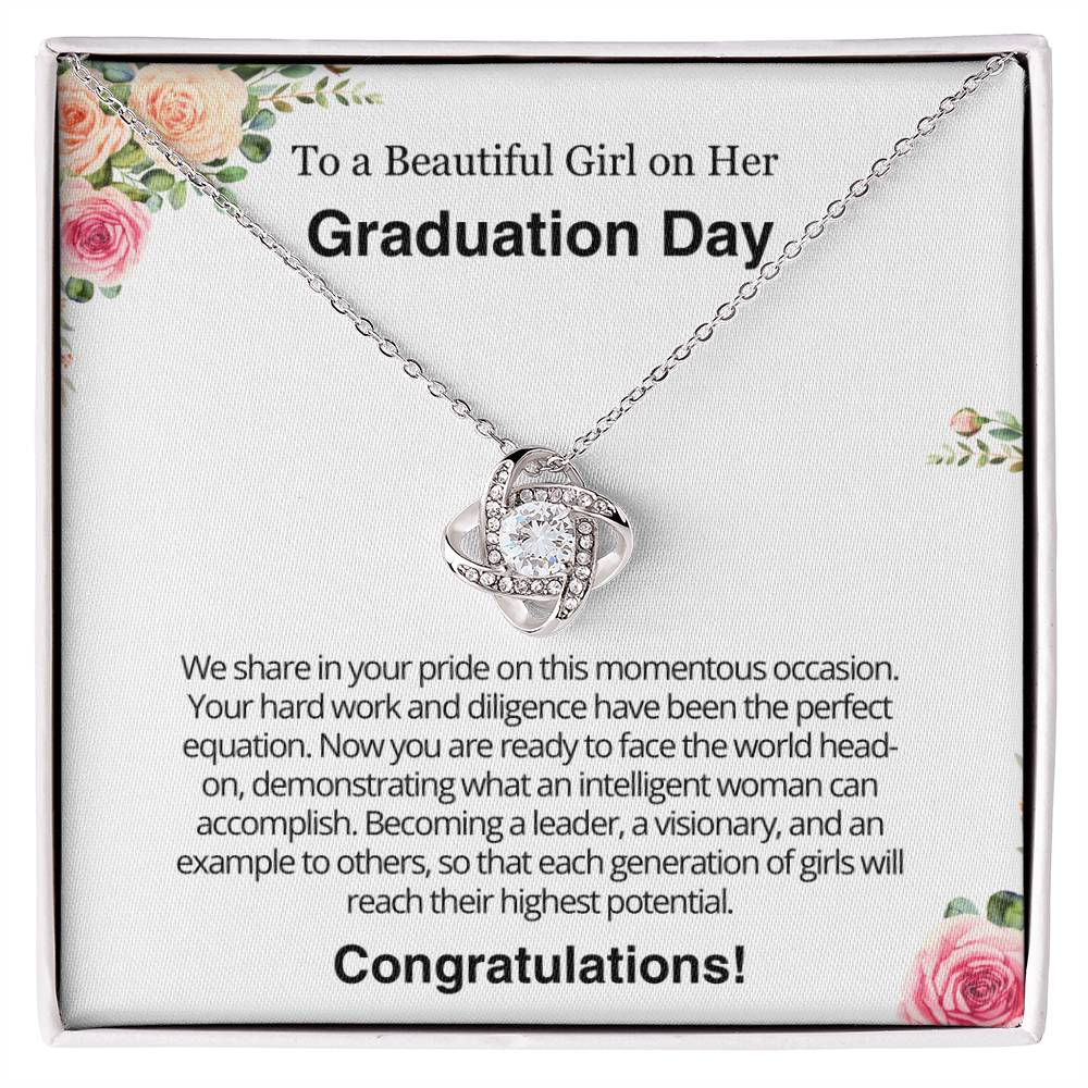 Graduation Gift for Her - Love Knot Necklace Jewelry Present- Graduation Ceremony Gift for Her - Best Nurse Graduation Gift