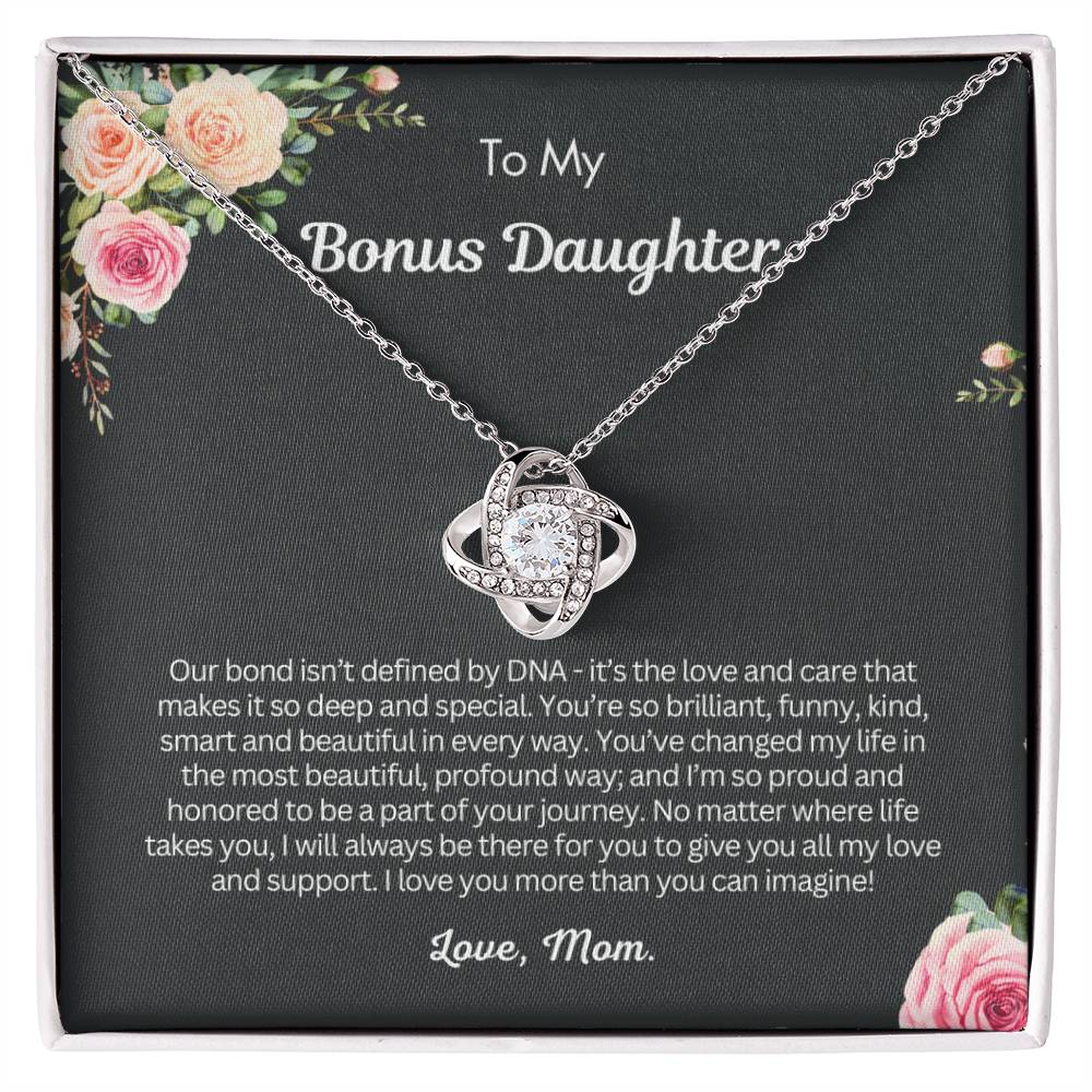 Gift for Bonus Daughter - I love you more than you can imagine!