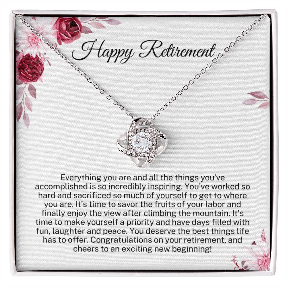 Happy Retirement Gift for Her - Congratulations on your retirement and cheers to new beginning!
