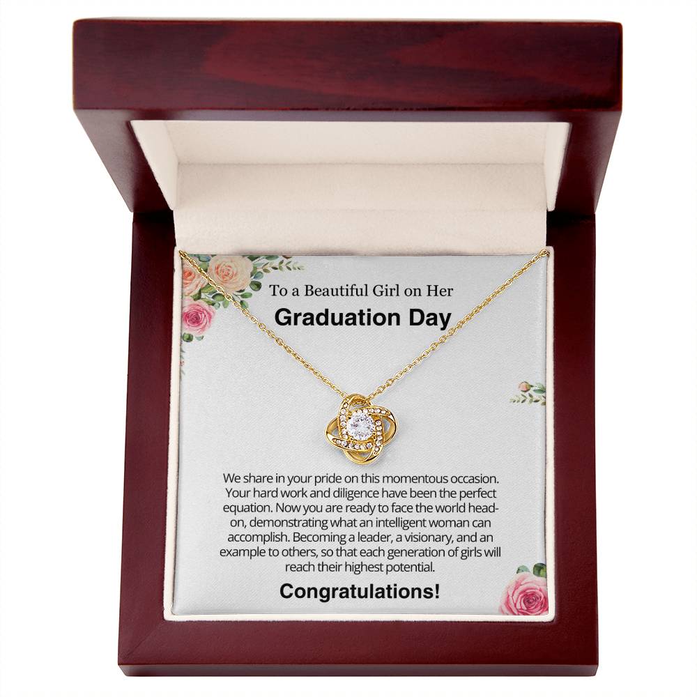 Graduation Gift for Her - Love Knot Necklace Jewelry Present- Graduation Ceremony Gift for Her - Best Nurse Graduation Gift