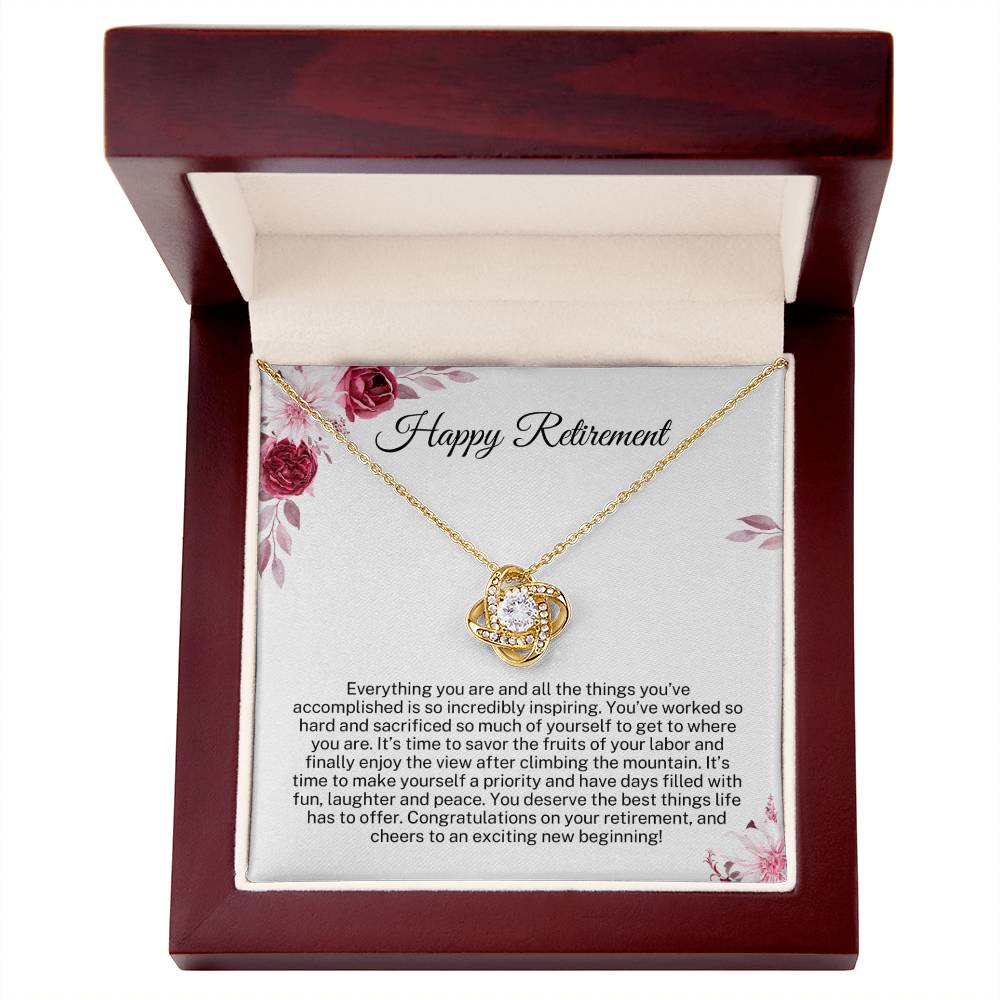 Happy Retirement Gift for Her - Congratulations on your retirement and cheers to new beginning!