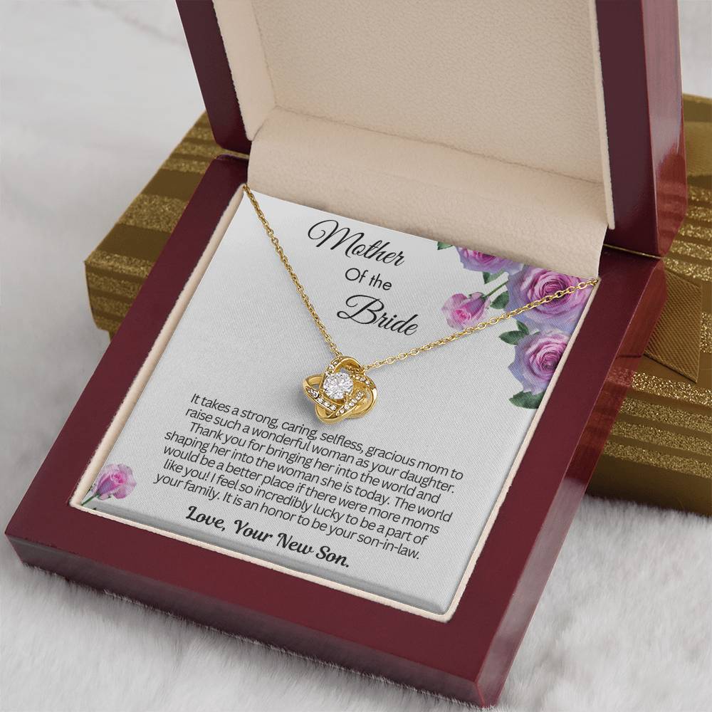Gift from Groom to Mother of the Bride - Thank you for bringing her into this world!