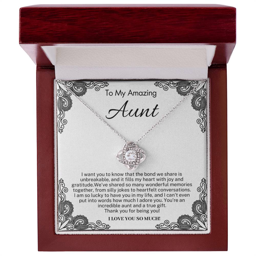 Gift for Amazing Aunt from Niece - I am so lucky to have you in my life!