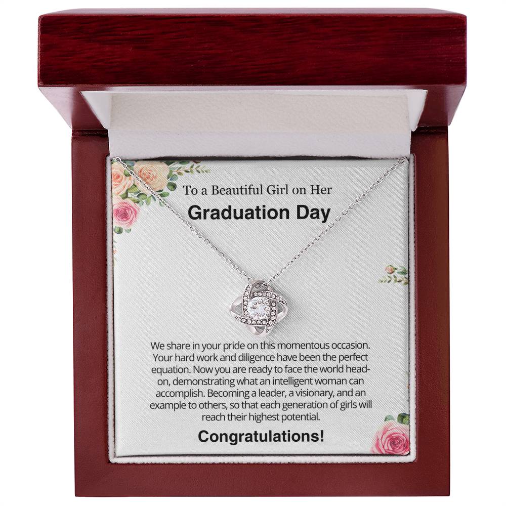 Graduation Gift for Her - Love Knot Necklace Jewelry Present- Graduation Ceremony Gift for Her - Best Nurse Graduation Gift