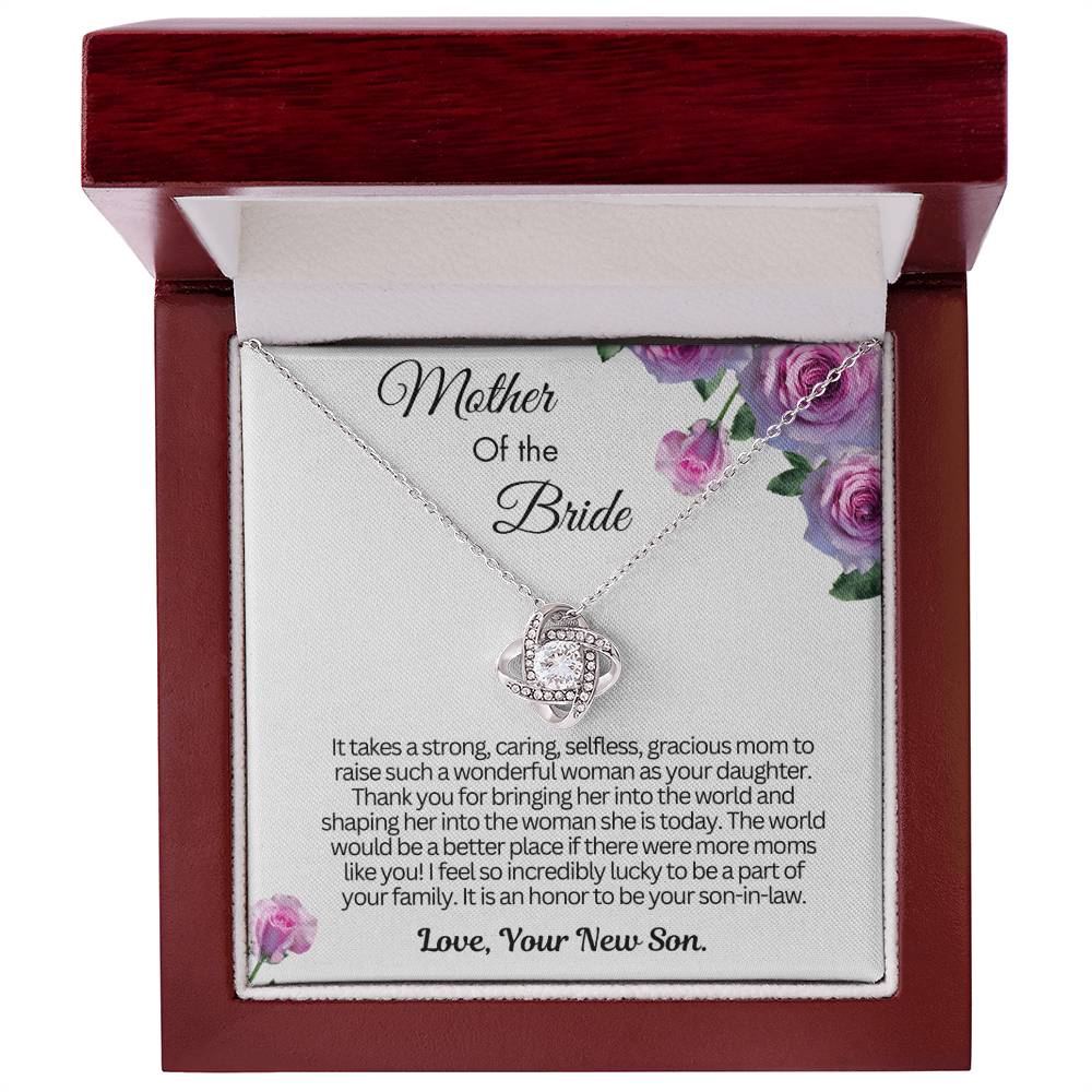 Gift from Groom to Mother of the Bride - Thank you for bringing her into this world!
