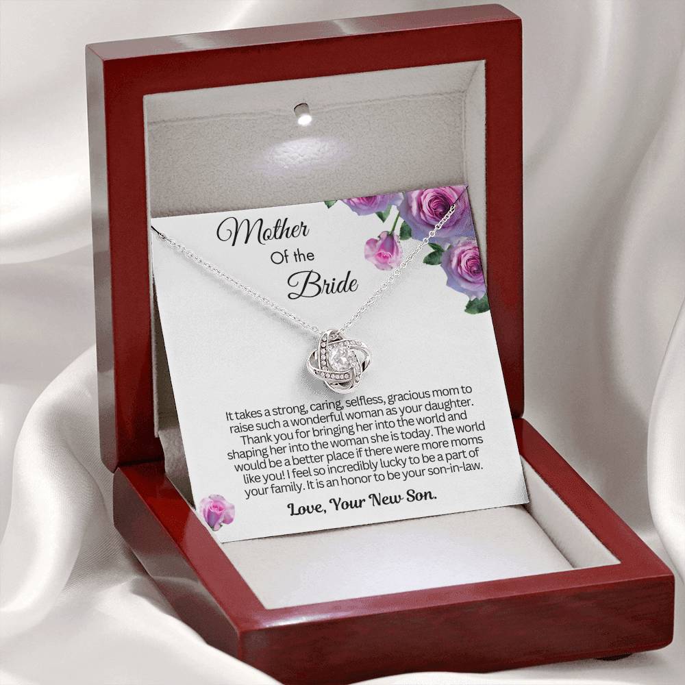 Gift from Groom to Mother of the Bride - Thank you for bringing her into this world!