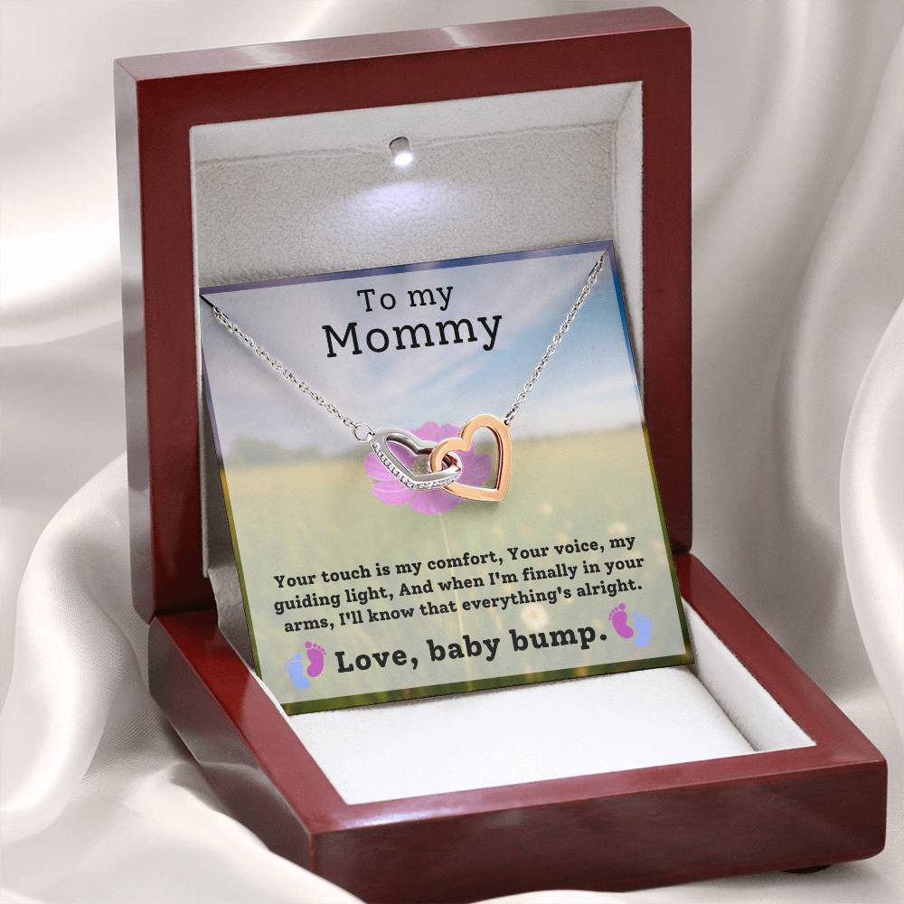 Gift for Mommy from baby bump - Your touch is my comfort, Your voice is my guiding light