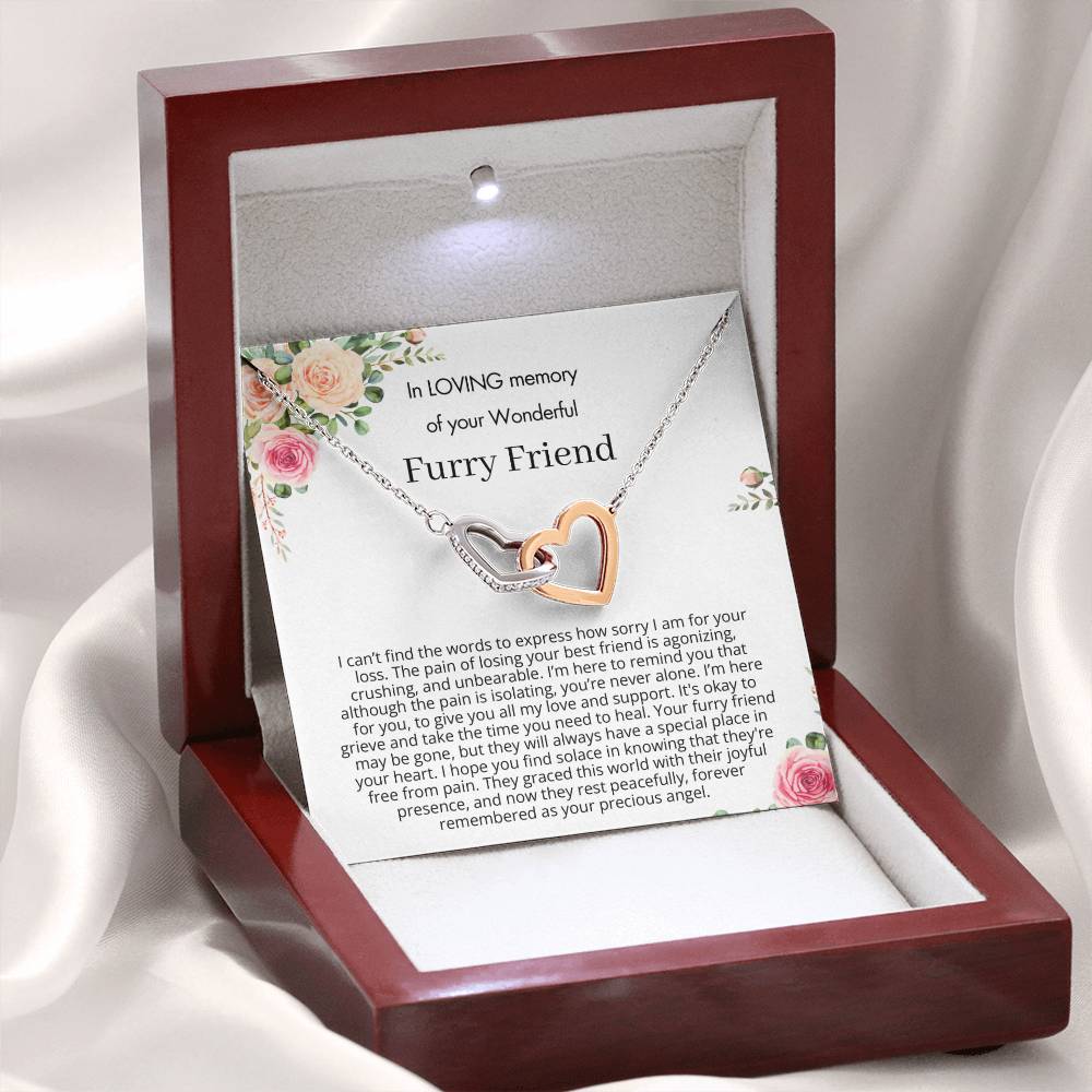 Remembrance Gift - In loving memory of you wonderful furry friend - Forever remembered as your precious angel