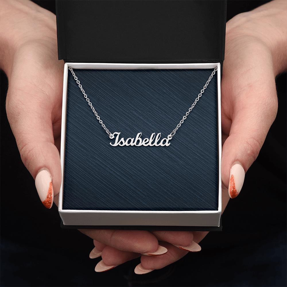 Personalized Custom Name Necklace, Famprecious Gifts CUSTOM Name Necklace Chain Gift for Her