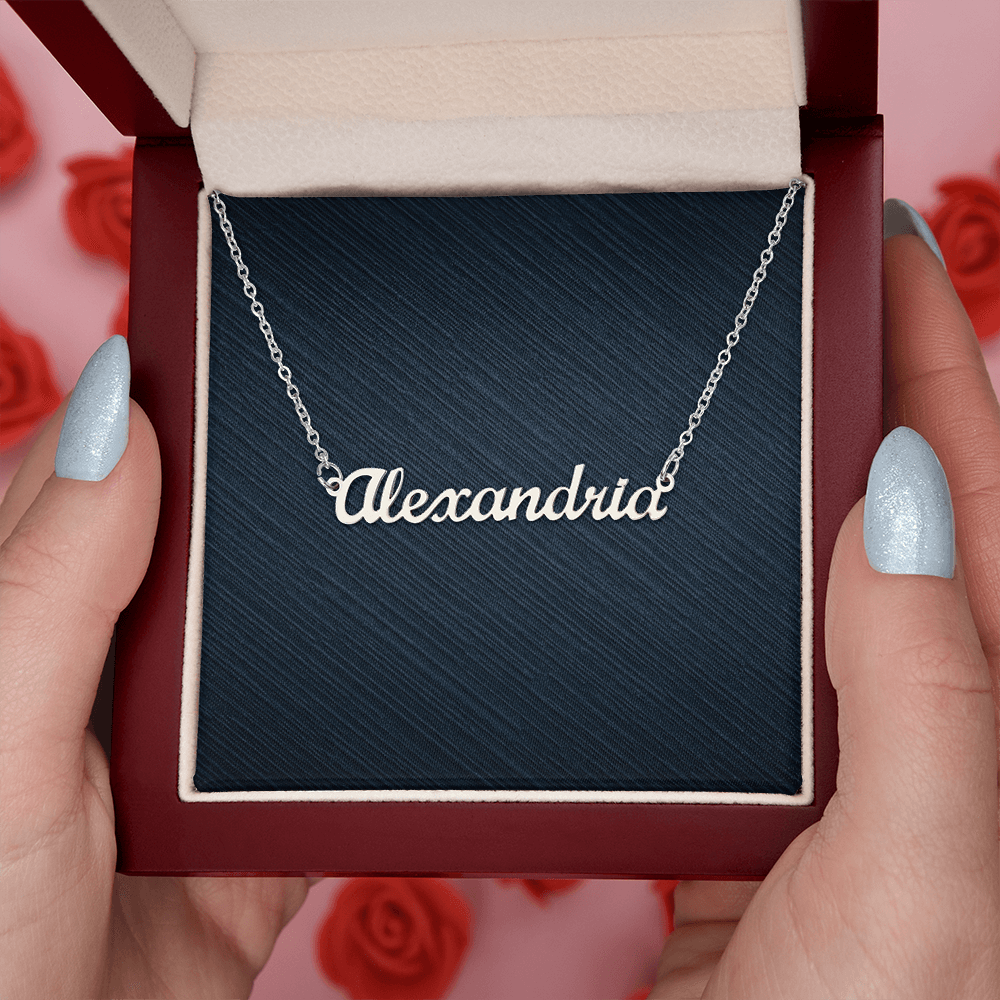 Personalized Custom Name Necklace, Famprecious Gifts CUSTOM Name Necklace Chain Gift for Her