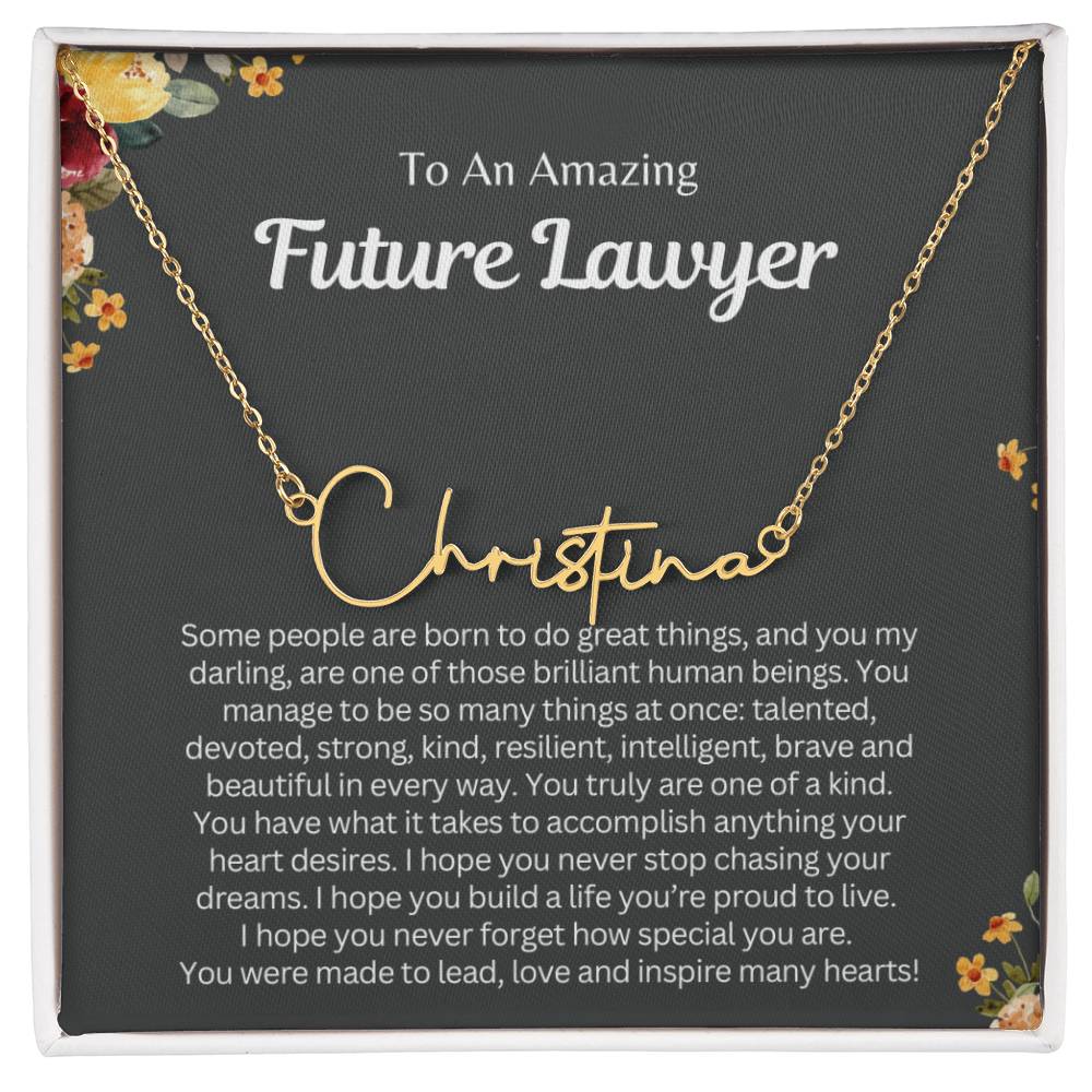 Future_lawyer_graduation_gift_grybgrnd-1 2023OTOBER30 Signature Style Name necklcace