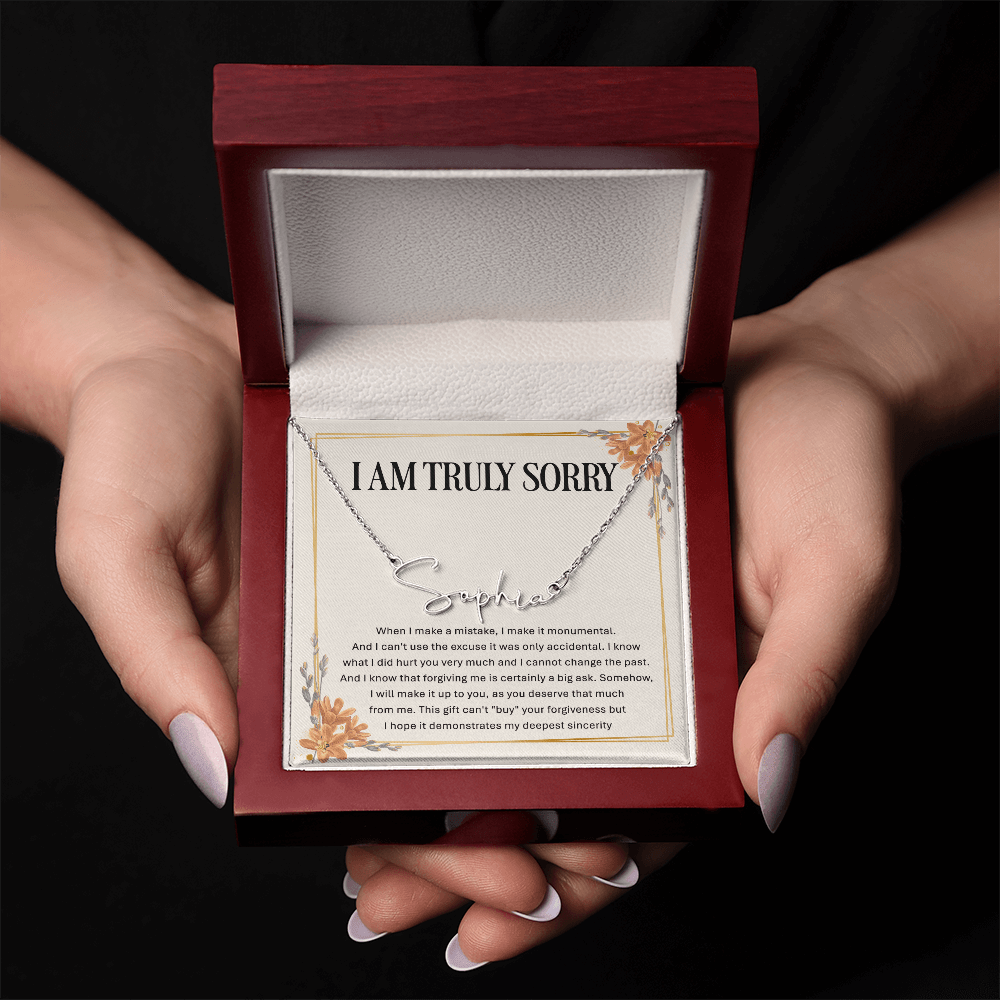 Personalized Apology Gift - Signature Style Name Necklace