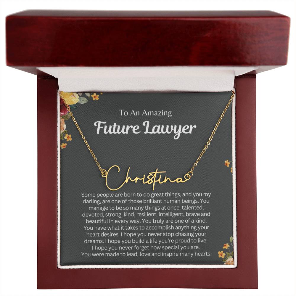 Future_lawyer_graduation_gift_grybgrnd-1 2023OTOBER30 Signature Style Name necklcace