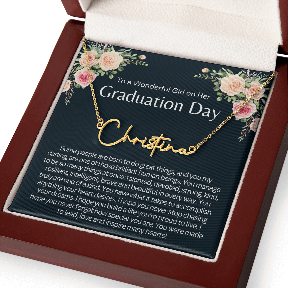 Personalized Graduation Gift for Her - You Were Made to Inspire Many Hearts!