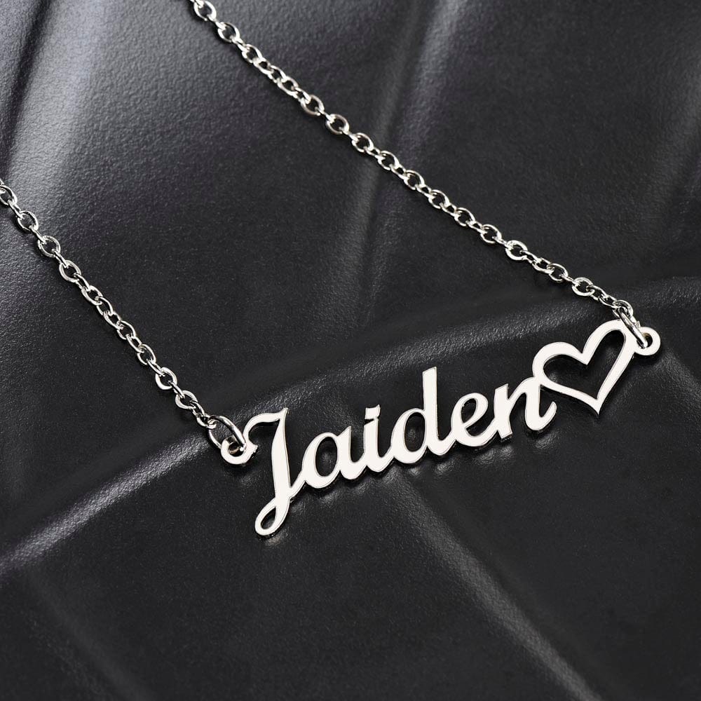 Personalized Apology Gift for Her -Customizable Heart Name Necklace - I am Truly Sorry