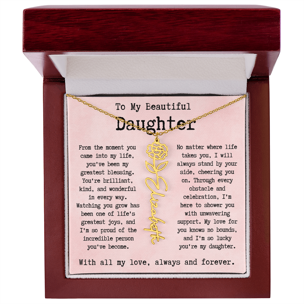 Personalized Gift for Daughter - Birthflower Necklace.pdf