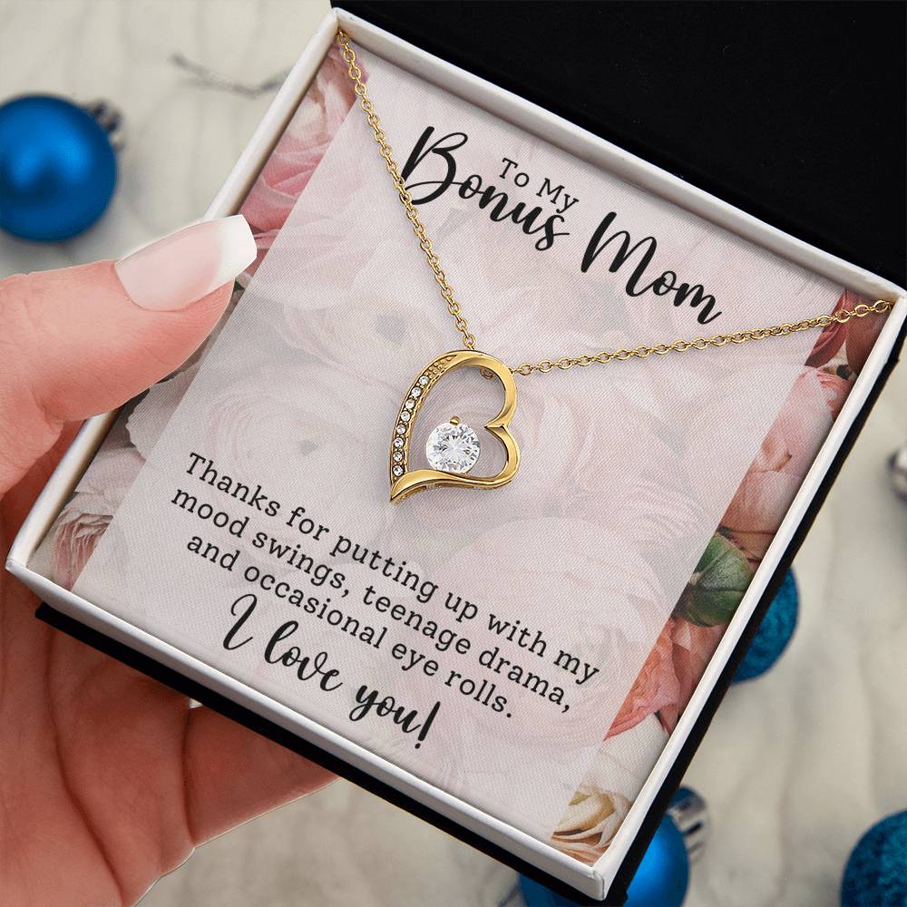Gift for Bonus Mom - Mother's Day,Birthday,Special Occasion Present - I love You!
