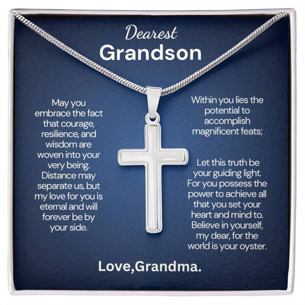 Happy Birthday to my Dearest Grandson From Grandma - Within you lies the potential to accomplish magnificent feats!