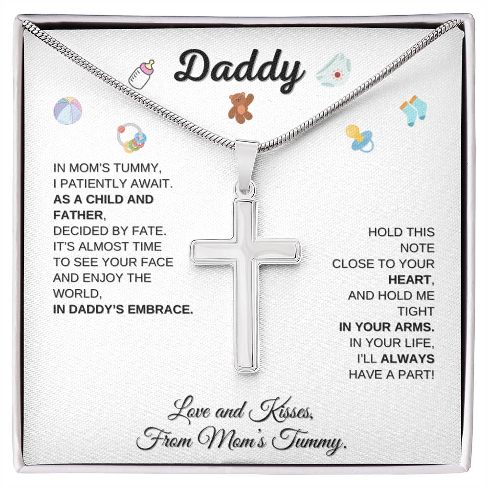 Gift from baby Bump to Daddy - Love and Kisses from Mommy's Tummy - In your life, I'll always have a part!