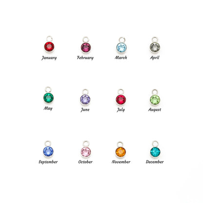 Personalized 6th Grade Graduation Gift - Custom Birthstone Name Necklace