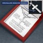 Personalized Cross Necklace for Soulmate, Military Style Ball Chain