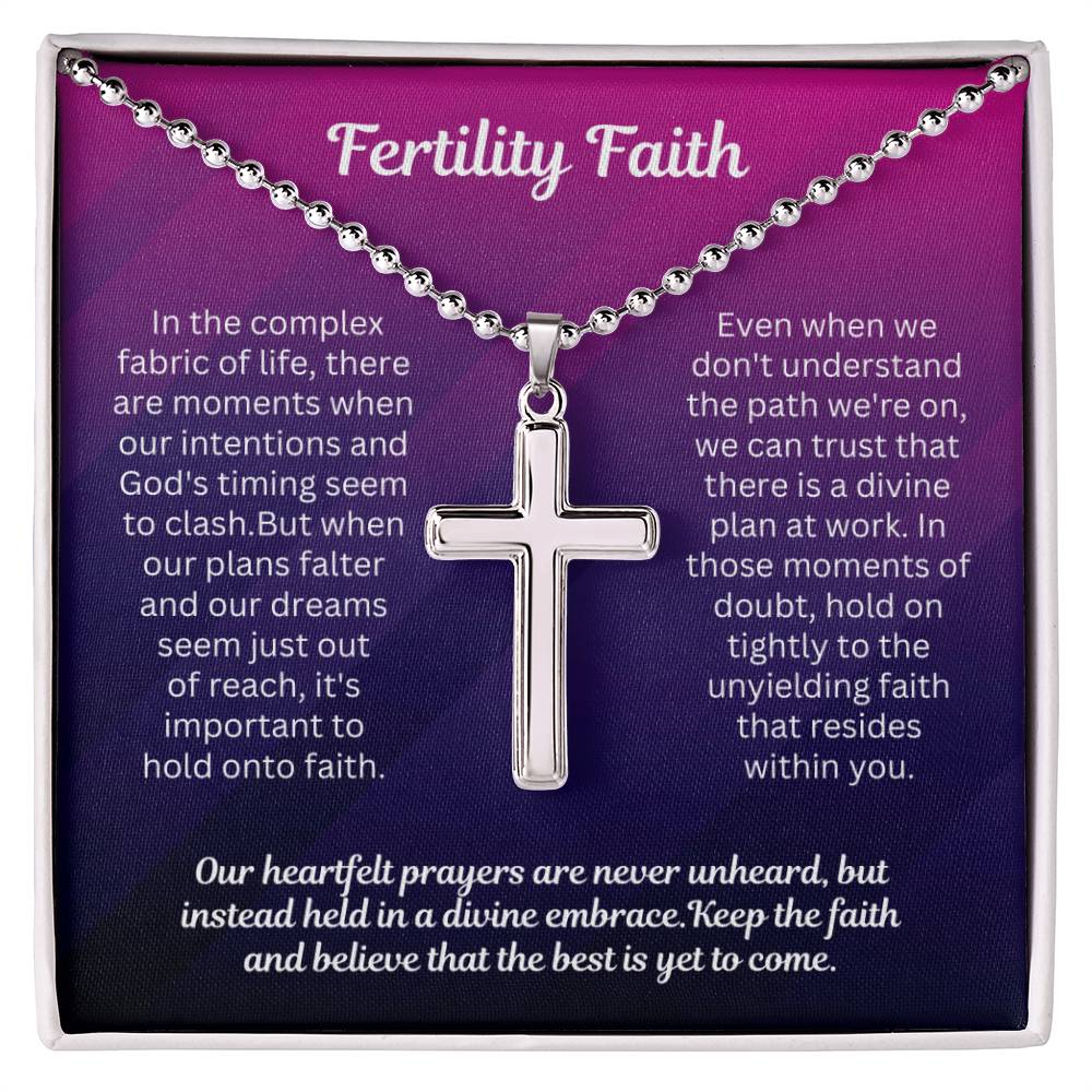 Fertility Faith Gift for Her - Our heartfelt prayers are never unheard but instead hold in a divine embrace