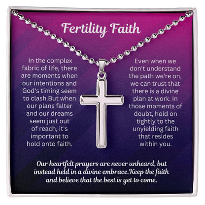Fertility Faith Gift for Her - Our heartfelt prayers are never unheard but instead hold in a divine embrace
