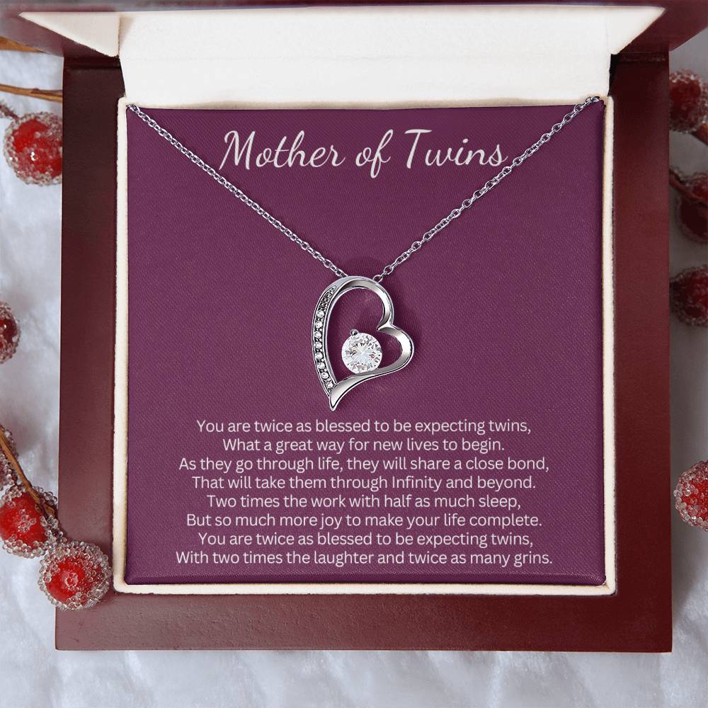 Gift for Mother of Twins - You are twice as blessed to be expecting twins!