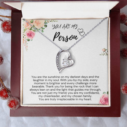 YOU ARE MY PERSON -  Appreciation Gift for Her - Thank you for being the rock that I can always lean on