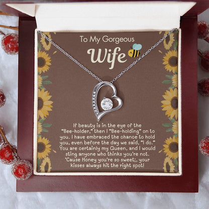 Funny Gift for Wife - If Beauty is in the eye of the "Bee-holder" - Humorous Gift from Husband to Wife